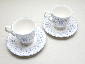 ★ニッコー ダブルフェニックス印 ペア コーヒーカップ★ F821 NIKKO 日本硬質陶器