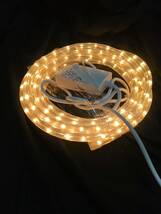 点滅コントローラー付き電球色の電球ロープライト。長さ約5m。LEDではありません電球のロープライトです。レトロ感満載です。_画像1