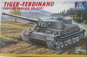 イタレリ(ITALERI)1/35 ドイツ重戦車 フェルディナント・タイガー ポルシェ・ティーガー VK-4501(TIGER-FERDINAND PORSCHE VERSION)未開封!