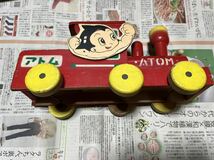 鉄腕アトム ATOM おもちゃ 昭和レトロ ビンテージ 木製 汽車 _画像3