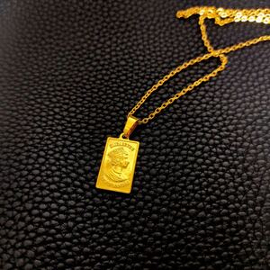 necklace gold chain 18kgp ゴールド エリザベスコイン インゴット ネックレス 141
