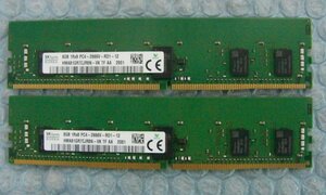 vn13 288pin DDR4 21300 PC4-2666V-RD1 8GB Registered hynix 2枚 合計16GB