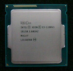 wj13 Intel Xeon E3-1280 v3 3.60GHz SR150 LGA1150 即決