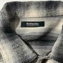 【XL】ROTTWEILER OPEN COLLAR OMBRE SHIRT ロットワイラー　オンブレ_画像3