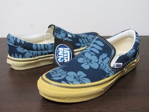 新品未使用 90s USA直後 VANS SLIPON ALOHA US9 27cm バンズ スリッポン アロハ柄 ハイビスカス ヴィンテージ デッドストック