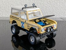 グリーンライト　1/64 ミニカー　1969フォードブロンコラリー仕様_画像4