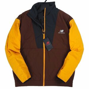 P777 新品 New Balance ニューバランス ゴルフ 秋冬 フルジップ 中綿 キルティング ジャケット 2XL リッチオーク