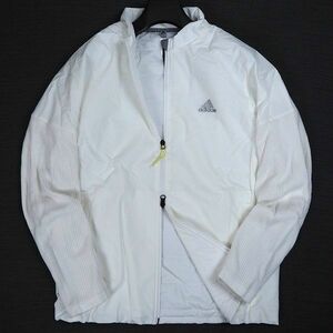 P854 新品訳あり adidas GOLF アディダス ゴルフ 中綿 ハイブリッド ジャケット ダブルジップ ストレッチ Oサイズ ホワイト 