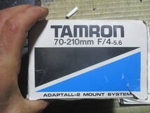 TAMRON ADAPTALL2? FOR NIKON? 70～210mm? F4/5.6? 外箱と中身が合ってない? 取扱説明書も意味不明 動作未確認 中古品 現状品 ジャンク品_画像6