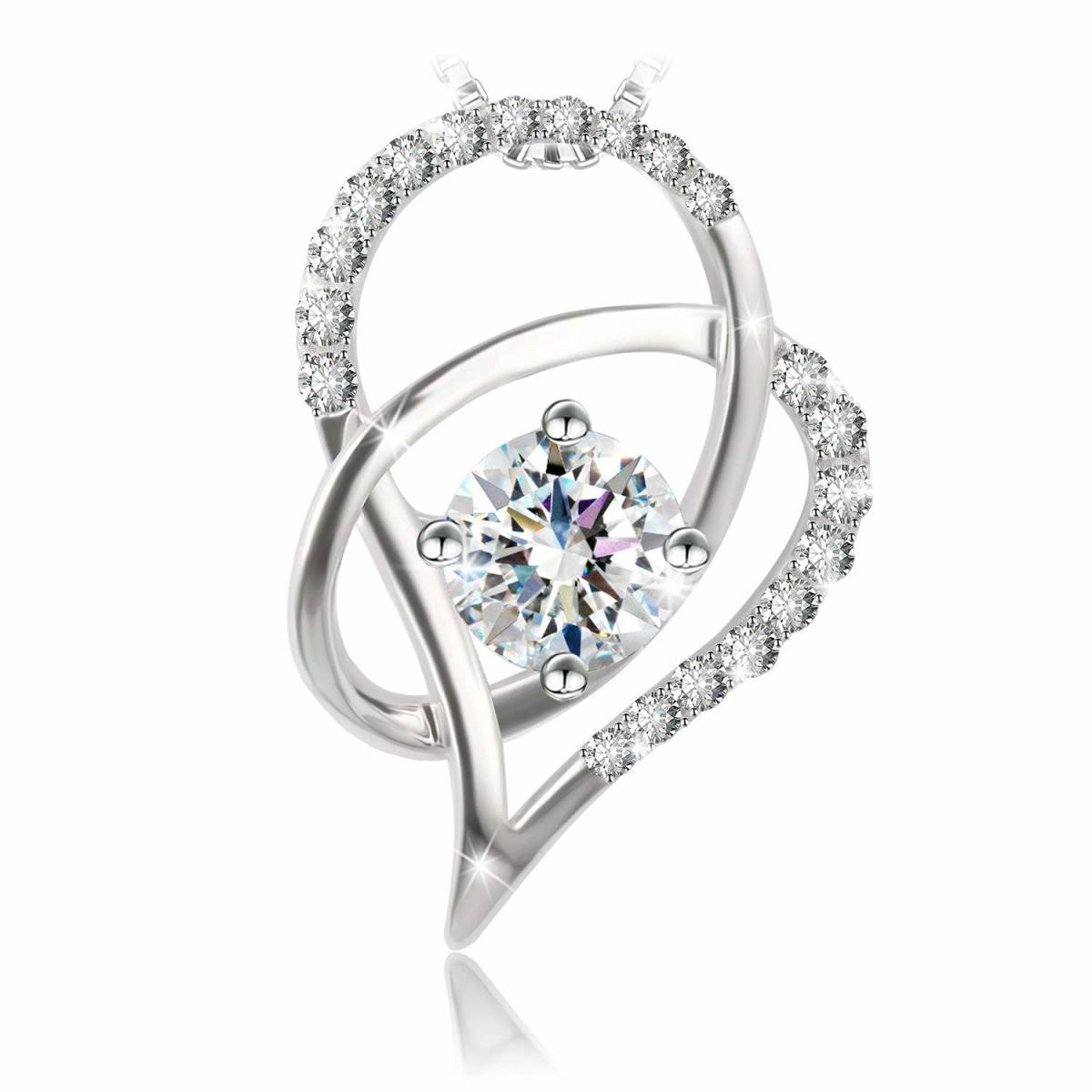 新品　ハート ネックレス シルバー　