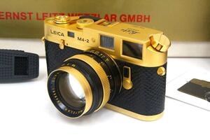  ultimate beautiful goods l Leica M4-2 Gold bar nak raw .100 anniversary commemoration model out box attaching γA5771-3V1A