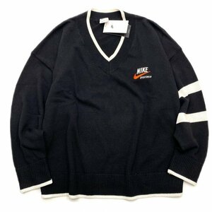 ▲新品▲NIKE ナイキ NSW オーバーサイズ トレンド ニットセーター DX0009-010 黒 XL