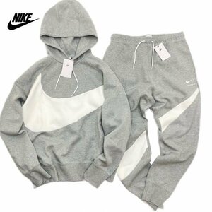 ★新品★NIKE ナイキ テックフリース ビッグスウッシュ パーカー & パンツ セット 上下 DD8223 DH1024 -063 グレー 2XL