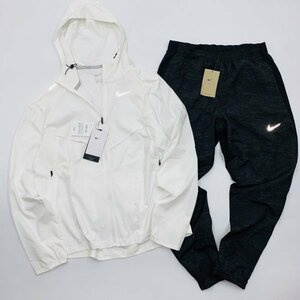 NIKE ナイキ ウインドランナー ナイロン ジャケット & ランニングパンツ セット 上下 CZ9071-100 DV9268-010 白黒 M