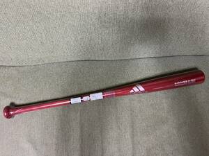 未使用品　adidas　軟式木製メイプルバット　BBWB　RB　Pro　Model GLJ78　84cm　GRIP TRAINER付き