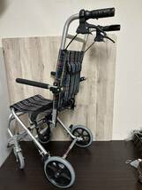 自走式車椅子 KAD OKURA A501-AK 介助用 8インチ 軽量 折り畳み コンパクト_画像2