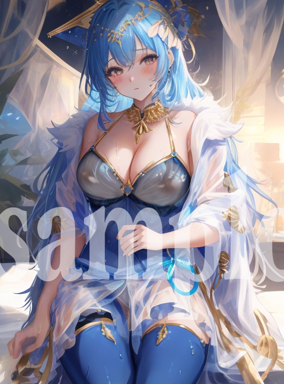 Succubus◆Illustration Digital Hand-drawn + AI Original Hand-drawn illustration kawaii Doujin Art Poster Illustration Beautiful woman, comics, anime goods, others