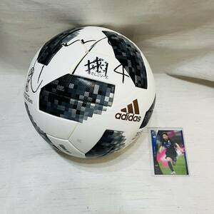 ● 直筆サイン入り サッカーボール なでしこリーグ 14 マンチェスター・シティ WFC 長谷川唯 選手 カード付 検) adidas スポーツ 