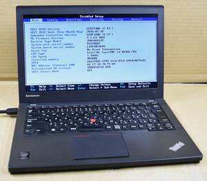 起動確認のみ(ジャンク扱い) レノボ ThinkPad X240 CPU:Core i3-4030U RAM:4G HDD:無し (管:KP193