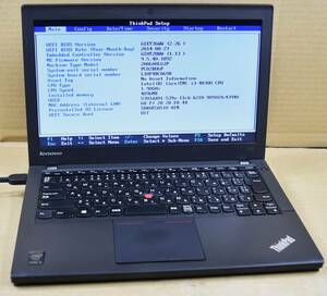 起動確認のみ(ジャンク扱い) レノボ ThinkPad X240 CPU:Core i3-4030U RAM:4G HDD:無し (管:KP194