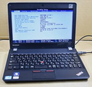 起動確認のみ(ジャンク扱い) レノボ ThinkPad E130 CPU:Core i5-3317U RAM:2G HDD:無し (管:KP162