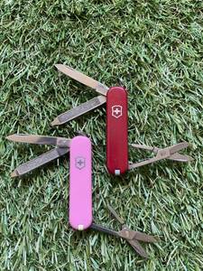 ACT#005 1円スタート　VICTORINOX Classic 2本セット　ビクトリノックス クラシック　マルチツール 