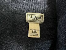 ☆US古着 L.L.Bean エルエルビーン ニット ウール セーター プルオーバー ハイネック ボタン ネイビー紺 BOYS【L】　　　　　　　◆4206◆_画像5