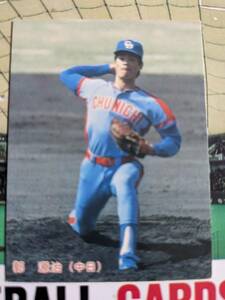 1985年 カルビー プロ野球カード 中日 郭源治 No.157
