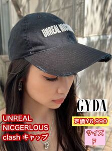 GYDA ジェイダ UNREAL NICGERLOUS clash キャップ ブラック 新品 定価¥6,990