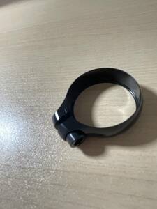  measurement 8g! super light weight diameter 31.8mm aluminium alloy sheet clamp + titanium alloy bolt black Logo less 