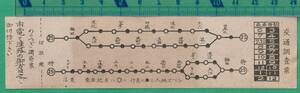 戦前鉄道軟券切符181■大阪市電気局？　交通調査票