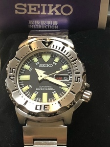 完動極美品 ③ SEIKO セイコー 【ブラック モンスター 7S26-0350 SKX779 自動巻】