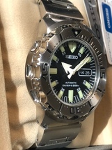 完動極美品 ② SEIKO セイコー 【ブラック モンスター 7S26-0350 SKX779 自動巻】ラストストック_画像5