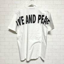 roar ロアー クルーネック Tシャツ LOVE AND PEACE 19SGT-01 ホワイト size1_画像1