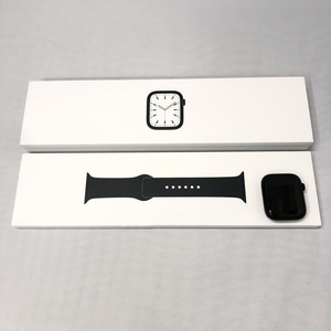 【中古】APPLE アップル Watch Series 7 45mm GPS ミッドナイト アルミニウムケース ミッドナイトスポーツバンド[240015238676]