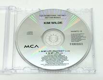 【 英国盤 FOR PROMOTIONAL USE ONLY 】◎ KIM WILDE キム・ワイルド ／ IN MY LIFE (West End 7" ) ◎ WKIMTD 19 Made in England_画像6