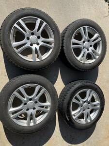 【USED】グッドイヤー アイスナビ7 ICE NAVI 7 スタッドレス 195/60 R16 2018年製 6.5J-16 ホイールセット4本 セレナ等に