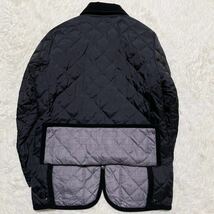 希少 マッキントッシュ MACKINTOSH ダウン リバーシブル ジャケット 40 Lサイズ キルティング グレンチェック ブラック 黒 ブラック 秋冬_画像4