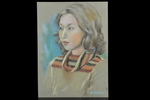 Art hand Auction *3｡◆ ◆ Authenticity Guaranteed Kazuyoshi Shishido Beauty Painting Handwritten Pastel Painting No. 8 [Y70.13]US30/7ET/(100), artwork, painting, pastel painting, crayon drawing