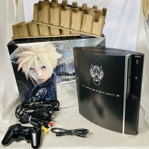 ★1円~ ジャンク YLOD SONY PS3 ファイナルファンタジー VII アドベントチルドレン コンプリート クラウド ブラック 160GB PlayStation