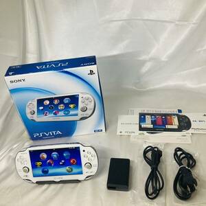 ★1円〜 FW3.68 美品 動作確認済 SONY PS Vita PCH-1000 ZA02 Wi-Fiモデル 本体 クリスタルホワイト Play Station crystal white 箱付き