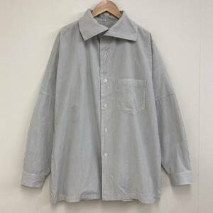 90s Plantation ISSEY MIYAKE ストライプ 変形 長袖シャツ ブラウス オーバーサイズ Mサイズ イッセイミヤケ VINTAGE 3110086