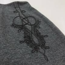 90s Jean Paul GAULTIER 刺繍 ウール ニット タイト ミニ スカート グレー 40サイズ ジャンポールゴルチエ VINTAGE archive 3070275 _画像8