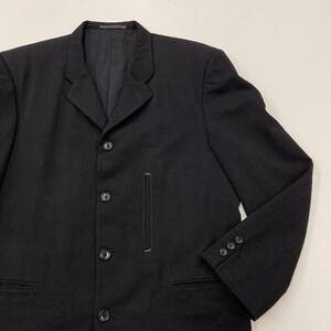 AD1992 田中オム COMME des GARCONS HOMME テーラードジャケット ブラック 黒 Mサイズ コムデギャルソンオム 90s VINTAGE archive 3110308