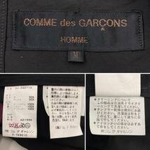 田中オム AD1996 COMME des GARCONS HOMME ウールギャバ ブルゾン 黒 ブラック Mサイズ コムデギャルソン ジャケット 90s VINTAGE 3120331_画像5