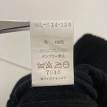 Y's for men モックネック リブ ニット セーター ブラック 黒 ワイズフォーメン Yohji Yamamoto ウール archive 3110335_画像6