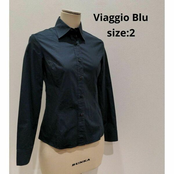 Viaggio Blu ビアッジョブルー ブラック 長袖シャツ レディース 2