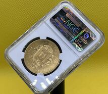 フランス 1857年A 100フラン 金貨 ナポレオン3世 無冠 NGC鑑定済_画像6