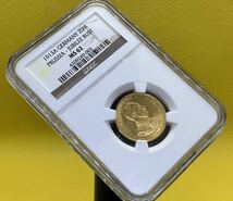 ドイツ 1913年A プロイセン フリードリヒ・ヴィルヘルム2世 20マルク金貨 NGS鑑定 MS62_画像5