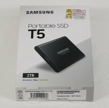 ◆未開封品◆ SAMSUNG サムスン MU-PA2T0B/IT Portable SSD T5 2TB ポータブルSSD (2745381)_画像2